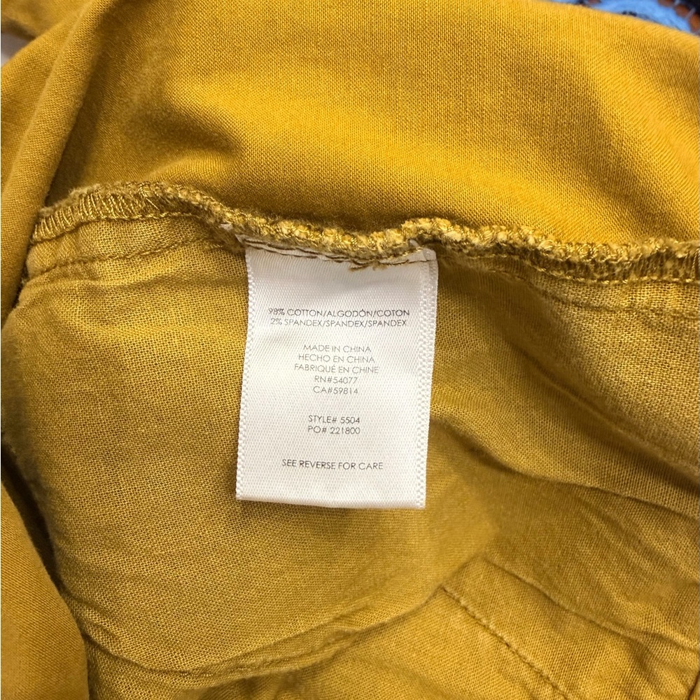 CAbi Womens Yellow Chinos in Marigold sz8 - Picture 5 of 5